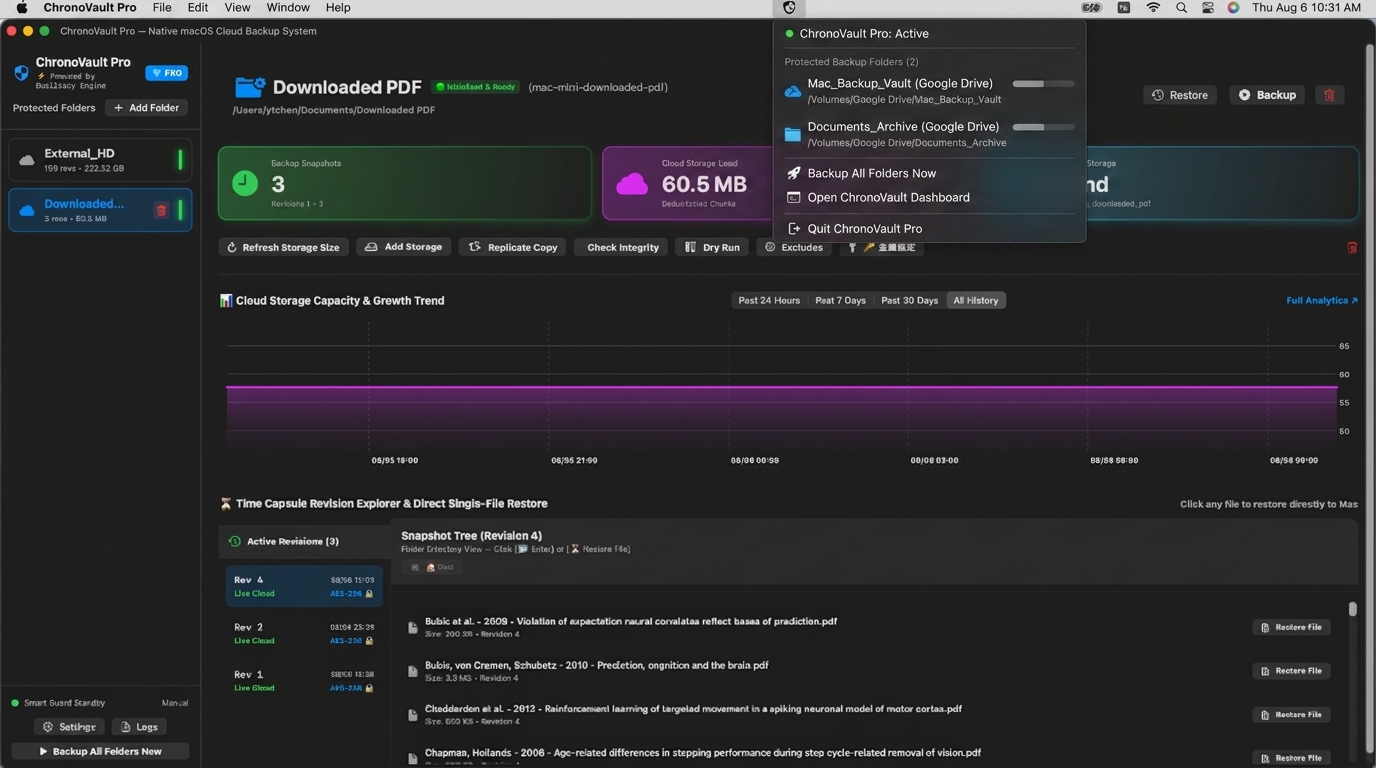 Menu Bar Status Real UI